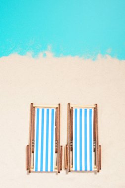 Plaj sandalyeleri yukarıdan