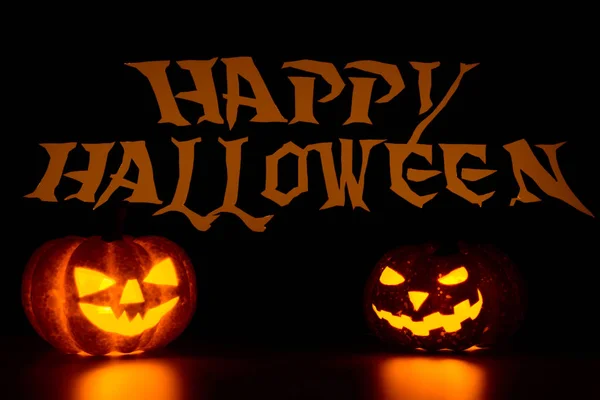 Creepy latarni dynia na Halloween — Zdjęcie stockowe