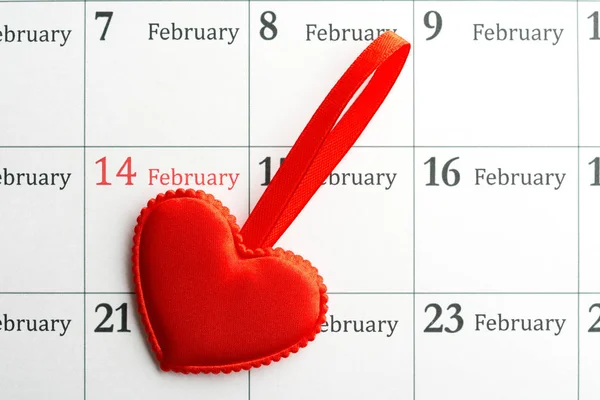 14 Şubat'ta kalp — Stok fotoğraf