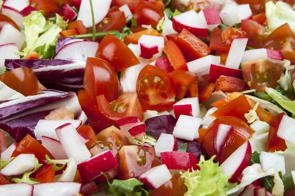 Groente salade, achtergrond — Stockfoto