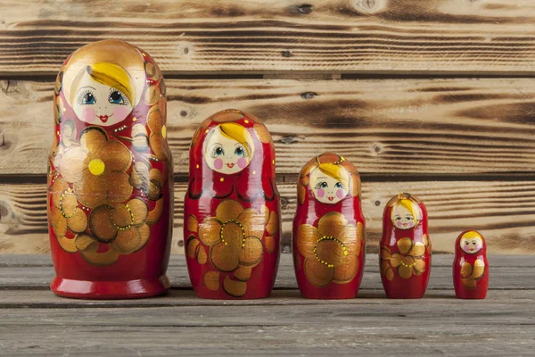 Matrioshka vagy babuska babák — Stock Fotó