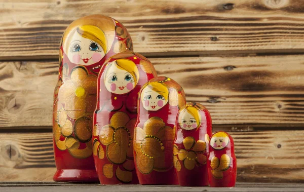 Matrioshka or babushkas dolls — Stock Photo, Image