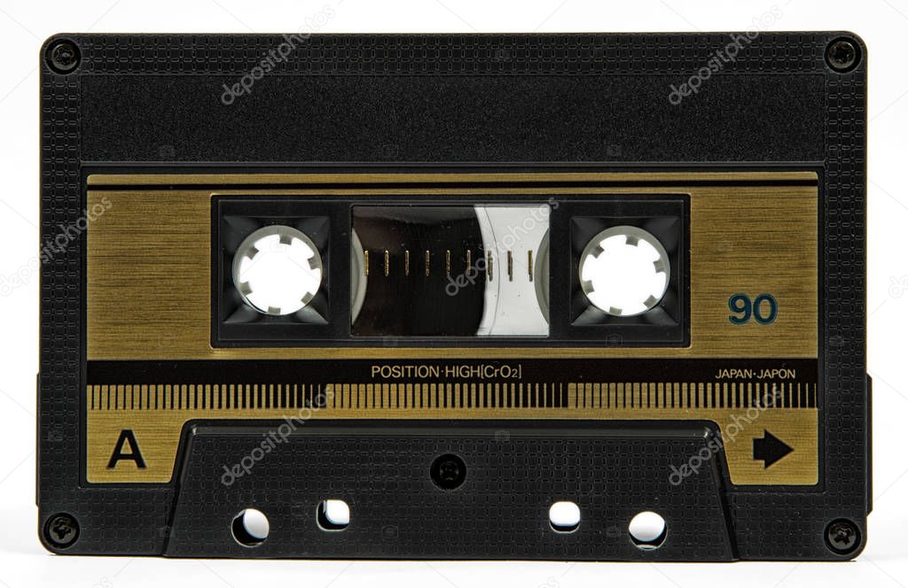 cassette tape isolated