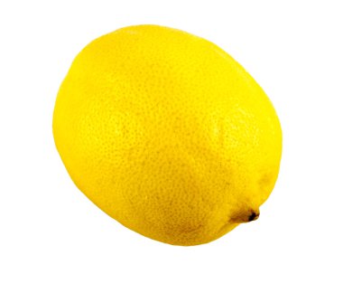 Beyaz arkaplanda taze limon