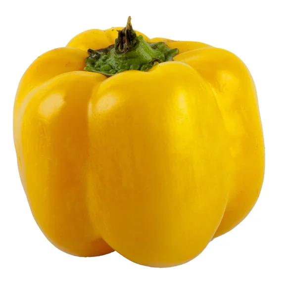 Yellow peppers on a white background — Stock Photo, Image