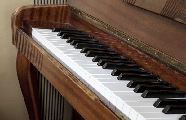 Piano keys in piano instrument — Stock Photo, Image