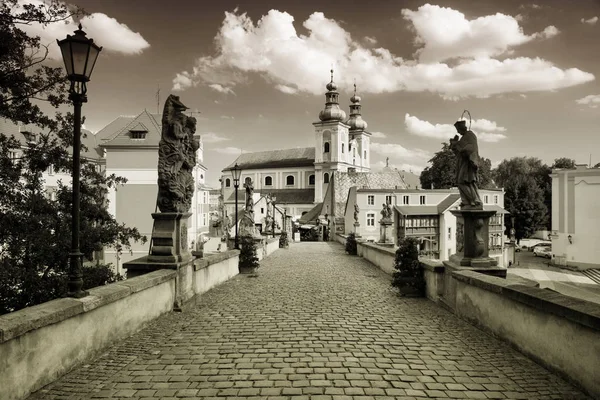 Kodzko é uma cidade da Polónia localizada na região da Baixa Silésia . — Fotografia de Stock