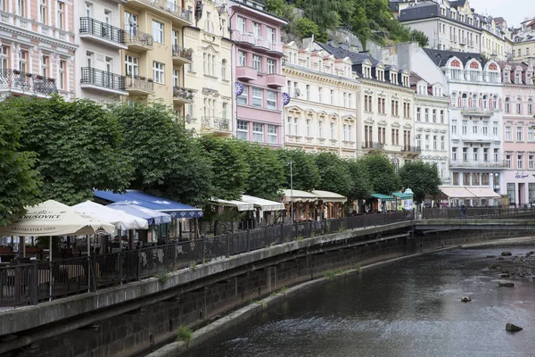 Karlovy Vary is town situated in western Bohemia, Czech Republic. — Stock Photo, Image