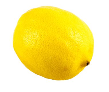 Beyaz arkaplanda taze limon izole edildi