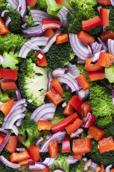 Tło z warzywami i serem feta — Zdjęcie stockowe