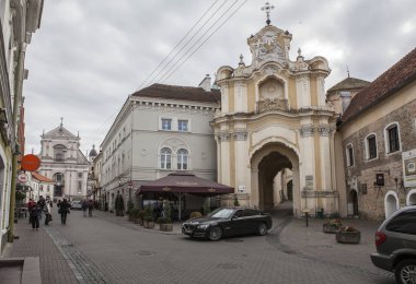 Vilnius Old Town. Vilnius Litvanya ve yüzölçümü en büyük şehri başkenti olduğunu.