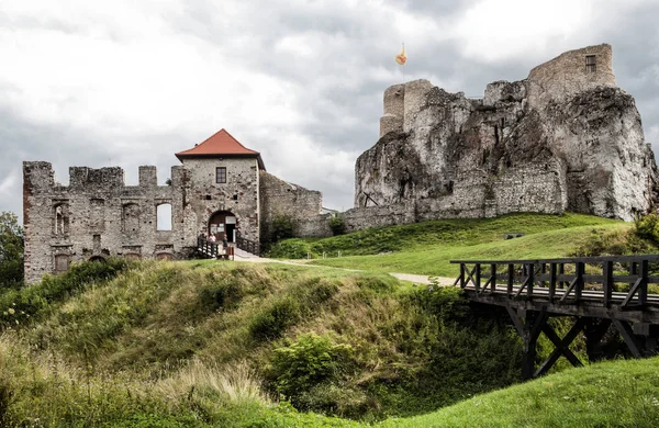 Rabsztyn Castle Gothic Castle Ruins Located Krakow Czestochowa Upland Part — стоковое фото