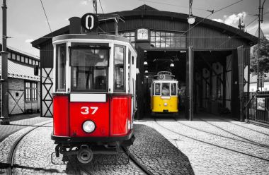 eski ve retro tramvay 