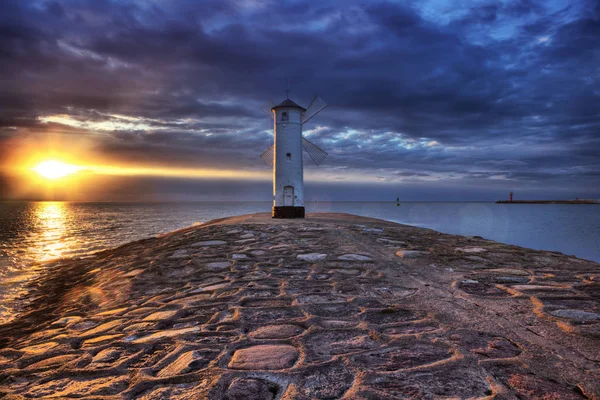 Swinoujscie Polonya Baltık Denizi Europe Güzel Şehirlerinden Biridir — Stok fotoğraf