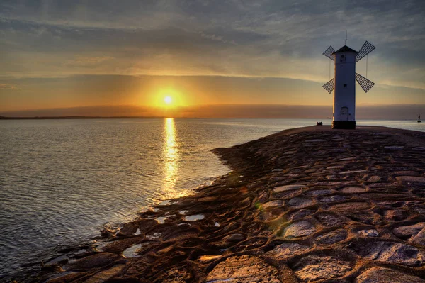 Swinoujscie Polonya Baltık Denizi Europe Güzel Şehirlerinden Biridir — Stok fotoğraf