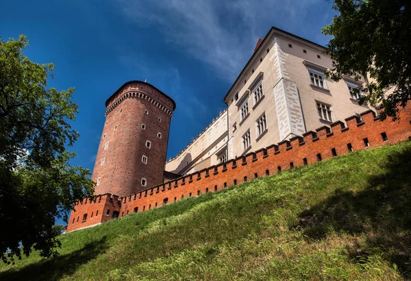 Polonya Wawel Castle. Polonya'nın ilk başkenti Cracow.