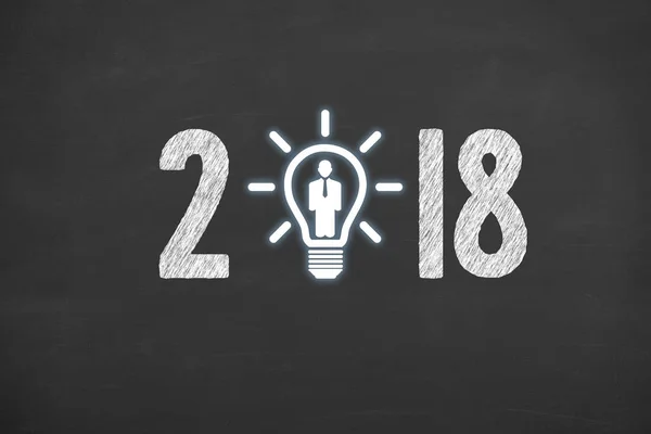 New Year 2018 Human Resource Concepts