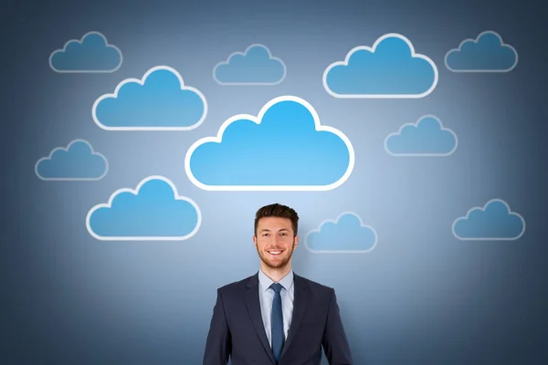 Cloud Computing Concept on Visual Screen
