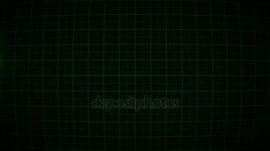 Animasyon yeşil kalp monitörünün aşık bir adam