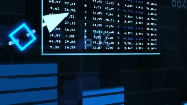 Animar informe a los accionistas con gráfico de crecimiento — Vídeos de Stock