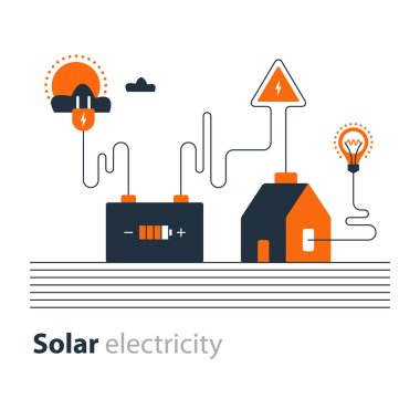 Elektrik bağlantısı, güneş elektrik kaynağı, enerji tasarrufu