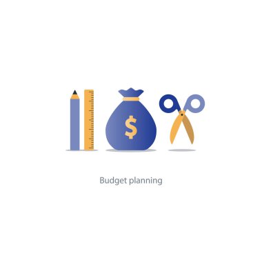 Makas, finansal bilgi kalemi ve cetvel, Para Fonu kullanımı bütçe kesmek