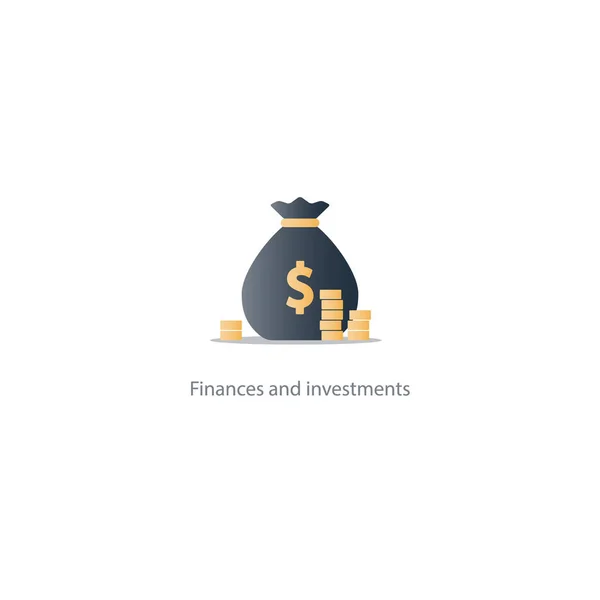 Geld, prijs voor win, rijk en welvarend, financiën begroting fonds vector icon Award — Stockvector