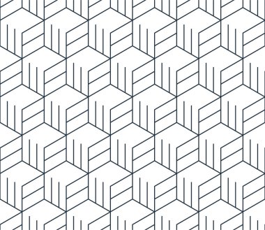 Beyaz, kesintisiz zemin, minimalist des üzerinde siyah çizgi deseni