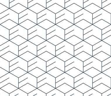 Beyaz, kesintisiz zemin, minimalist tasarım üzerinde siyah çizgi deseni