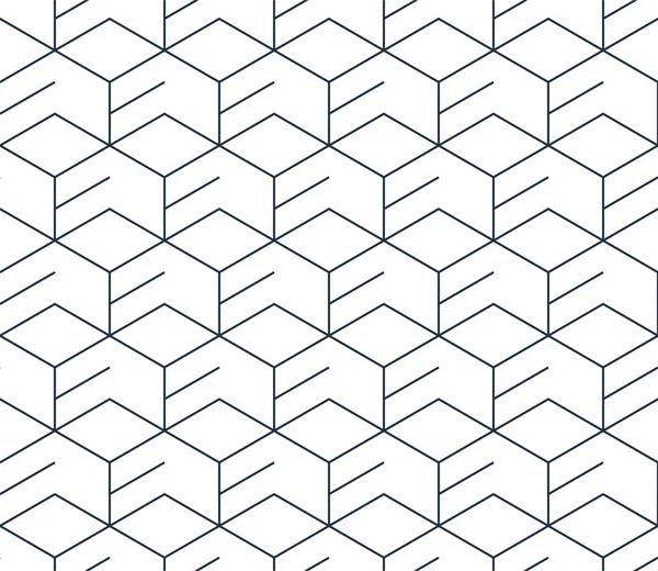 Black line pattern on white, seamless backdrop, minimalistic design — Stock Vector