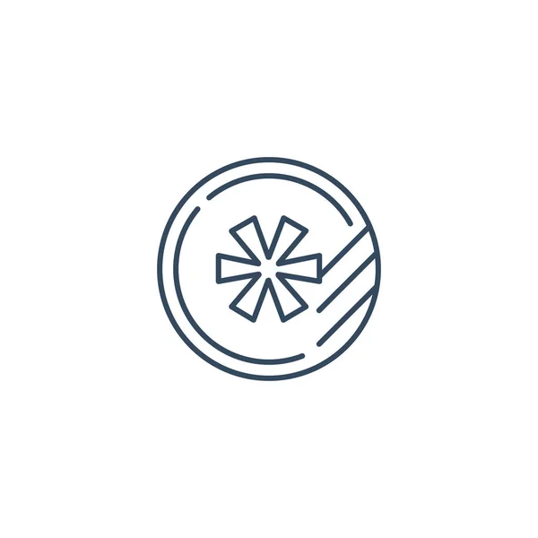 Концепция круглого логотипа, символ линии — стоковый вектор