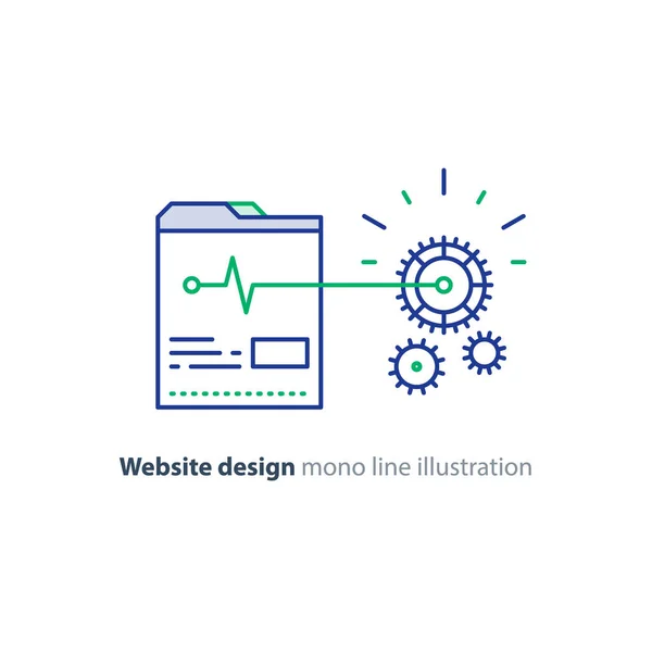 Servizi di ottimizzazione, programmazione e codifica di siti web — Vettoriale Stock