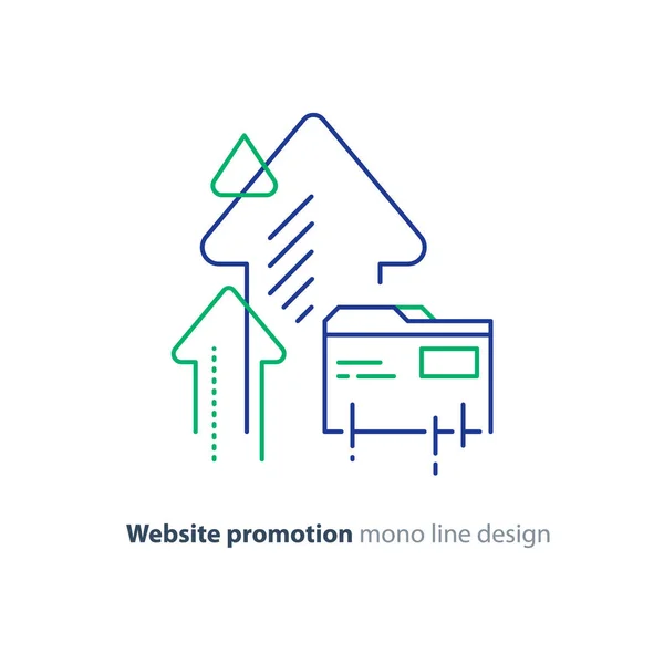 Služby optimalizace webu nejvyšší úrovně — Stockový vektor