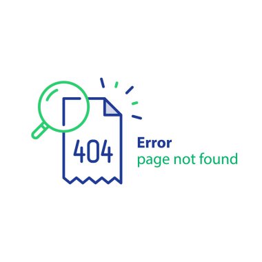 Sayfa değil kurmak, 404 hata, web sayfa başlığı, arama sonucu kavramı