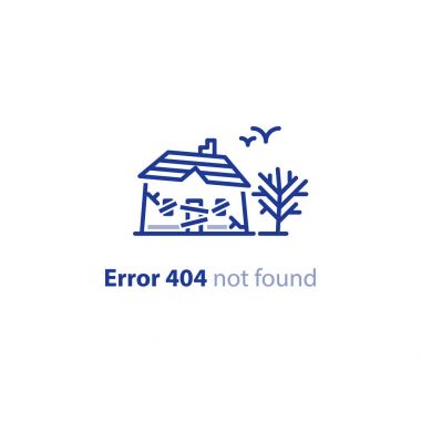 Terk edilmiş bir ev, Bina, harap ürkütücü yer mesaj bulunamadı Hata 404 sayfa