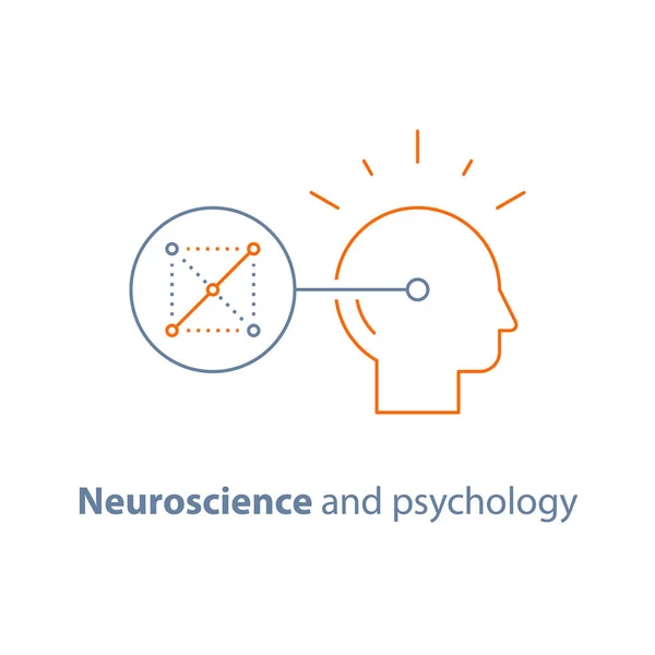 Mantık oyunu, Nöroloji ve psikoloji, bilmece, bellek zihinsel bağlantı, çözme karar verme, eleştirel zihniyet, eğitim beyin — Stok Vektör