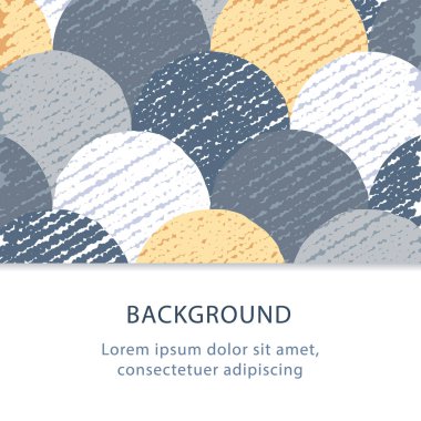 Soyut düz arka plan, renkli daireler desen, yaratıcı zemin, illüstrasyon vektör