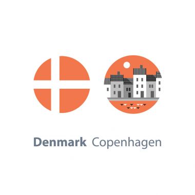 Avrupa'da, Danimarka seyahat hedef, Copenhagen satır su, kanal, ünlü Nyhavn street tarafından evlerin turizm