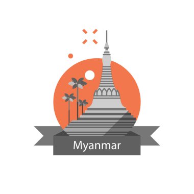 Yangon sembolü, Shwedagon pagoda, Myanmar seyahat hedef, kültür ve mimari, ünlü