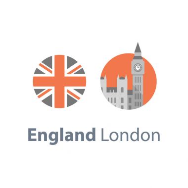 Ben kulenin ile masa saati, Londra sembolü, seyahat hedef, ünlü, İngiltere'de, Westminster Abbey başkenti