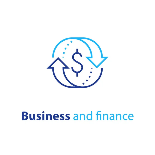 Επιχειρηματική λύση, οικονομικών ασφαλιστικές υπηρεσίες, Ανταλλακτήριο συναλλάγματος, υποθήκη αναχρηματοδότηση δανείου, διαχείριση κεφαλαίων, απόδοση των επενδύσεων — Διανυσματικό Αρχείο
