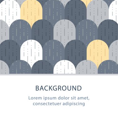 Soyut düz arka plan, yuvarlak çini deseni, yaratıcı zemin, illüstrasyon vektör