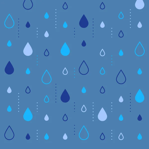 Padrão sutil, design gráfico, fundo abstrato com gotas de chuva, pano de fundo criativo — Vetor de Stock