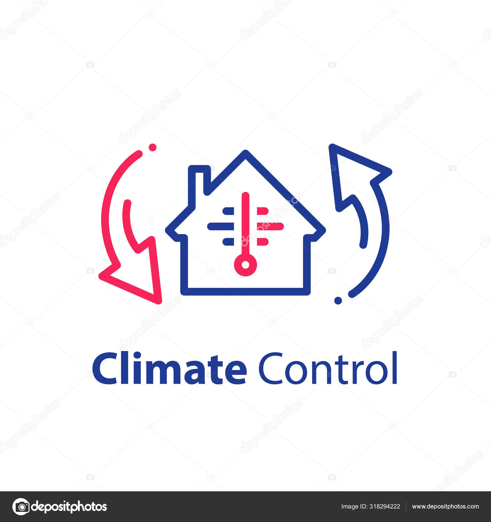 House climate control system, change temperature, home air conditioning, cooling or heating