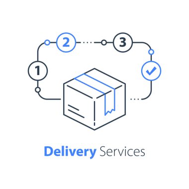 Sipariş teslimatı, hızlı sevkiyat, paket dağıtımı, ulaşım şirketi.