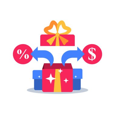 Özel ödül, hediye, sadakat hediyesi, yüzde işareti, teşvik veya ikramiye, bonus program