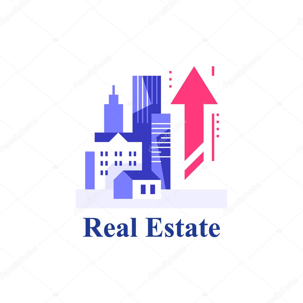 Real estate investment and development, city growth, rental apartment, property market growth