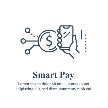 El ele tutuşan akıllı telefon, mobil uygulama yükleme, çevrimiçi hizmetler