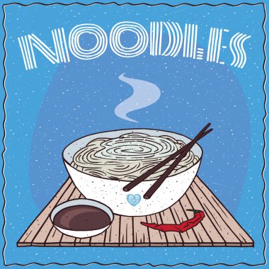 Asya cam erişte veya Harusame kabın içinde