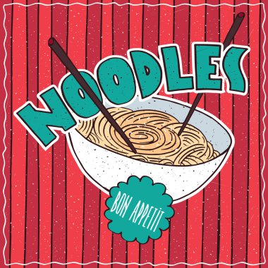 Gıda poster Noodles ile